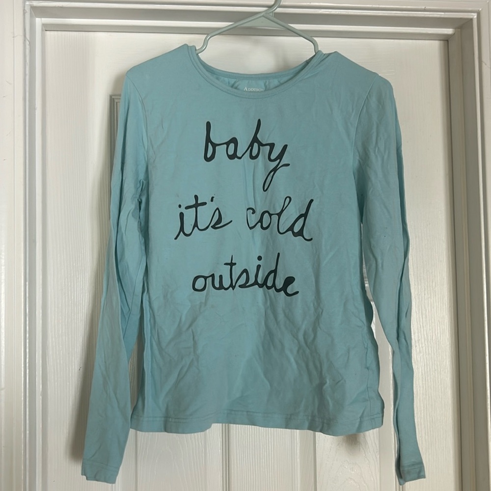 Light blue Christmas long sleeve